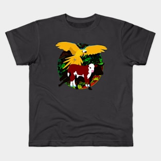 Parrot and Calf Kids T-Shirt